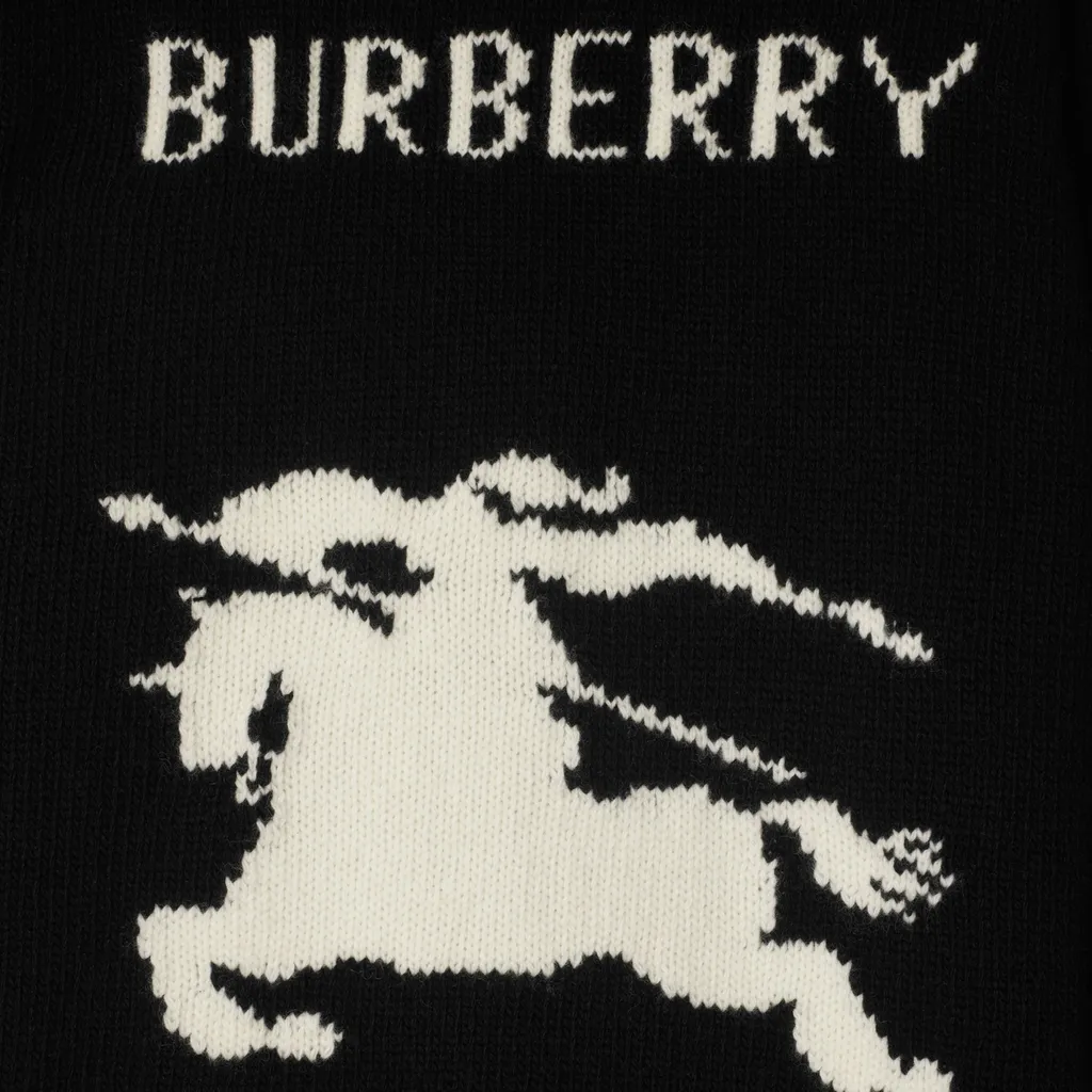 Equestrian Knight Intarsia-Knit Crewneck Jumper
