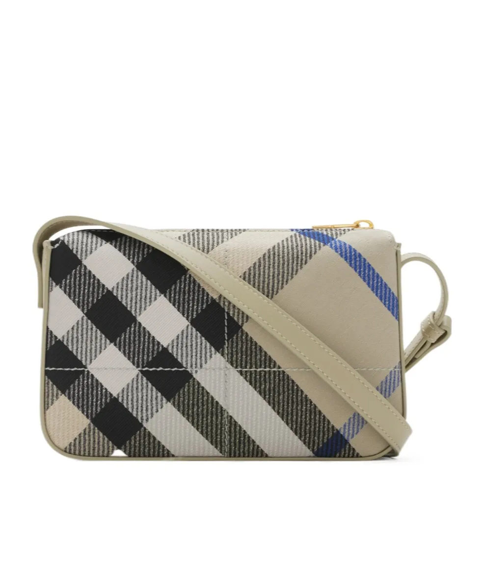 Snip Check Pattern Crossbody Bag