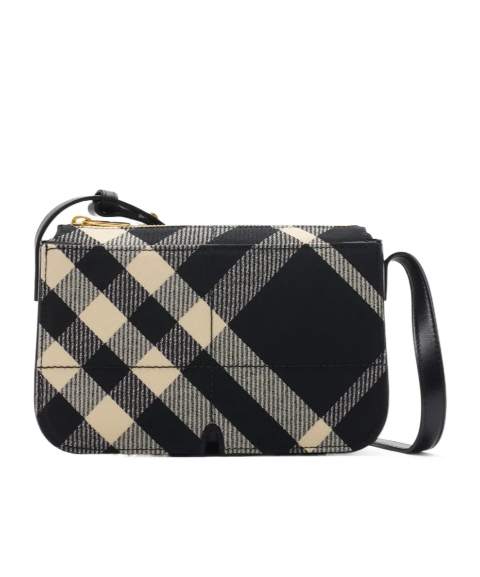 Snip Checked Crossbody Bag