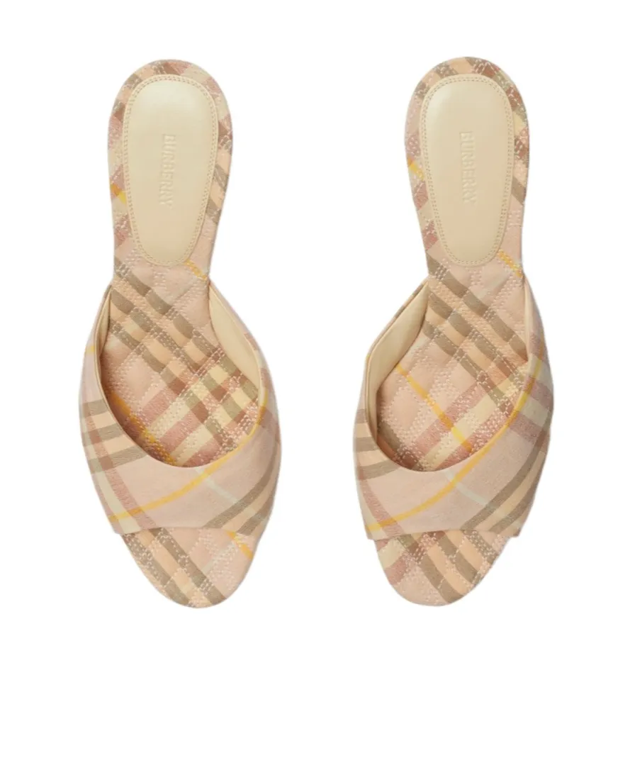 Mews Checked Slip-On Mules