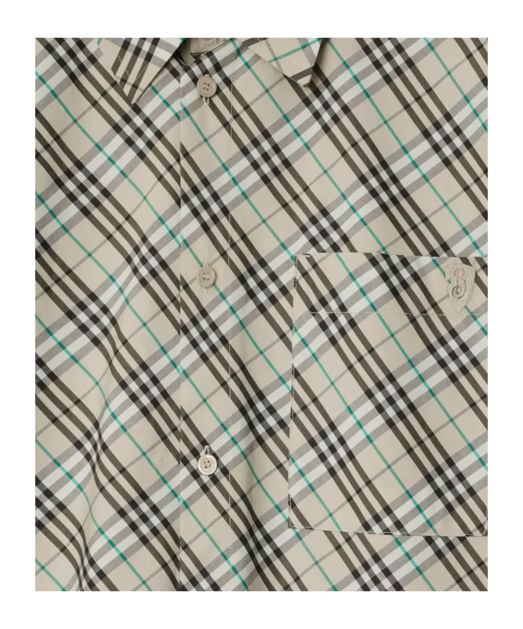 Long Sleeved Check Pattern Shirt