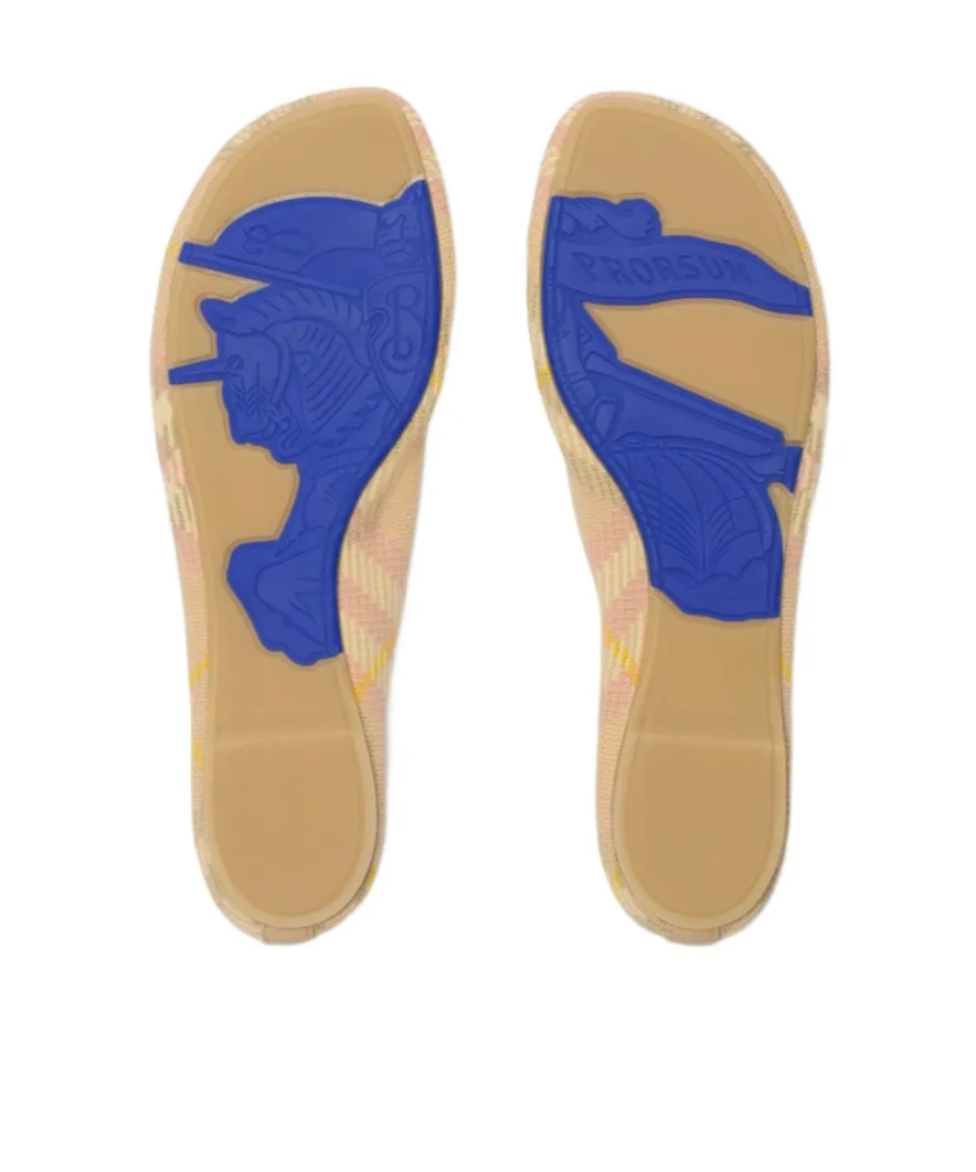 Checked Slip-On Ballerina Shoes