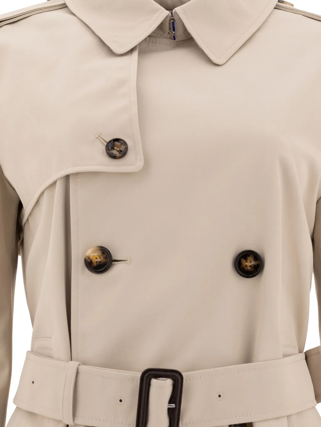 Double Breasted Belted Short Coat