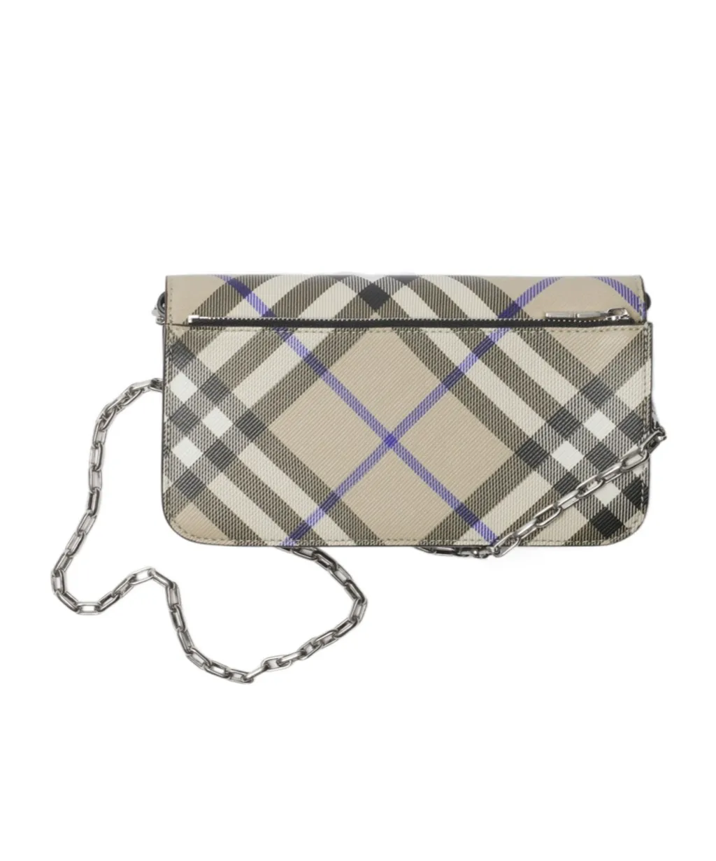 Check Chain Strap Wallet