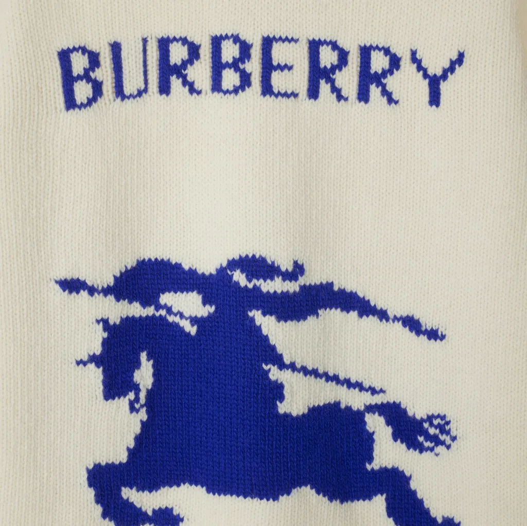 Equestrian Knight Intarsia-Knit Crewneck Jumper