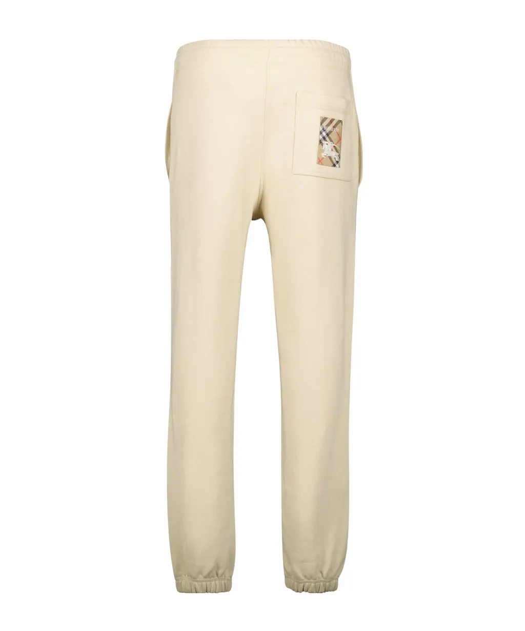 Check Pattern Elastic Waist Jogging Pants