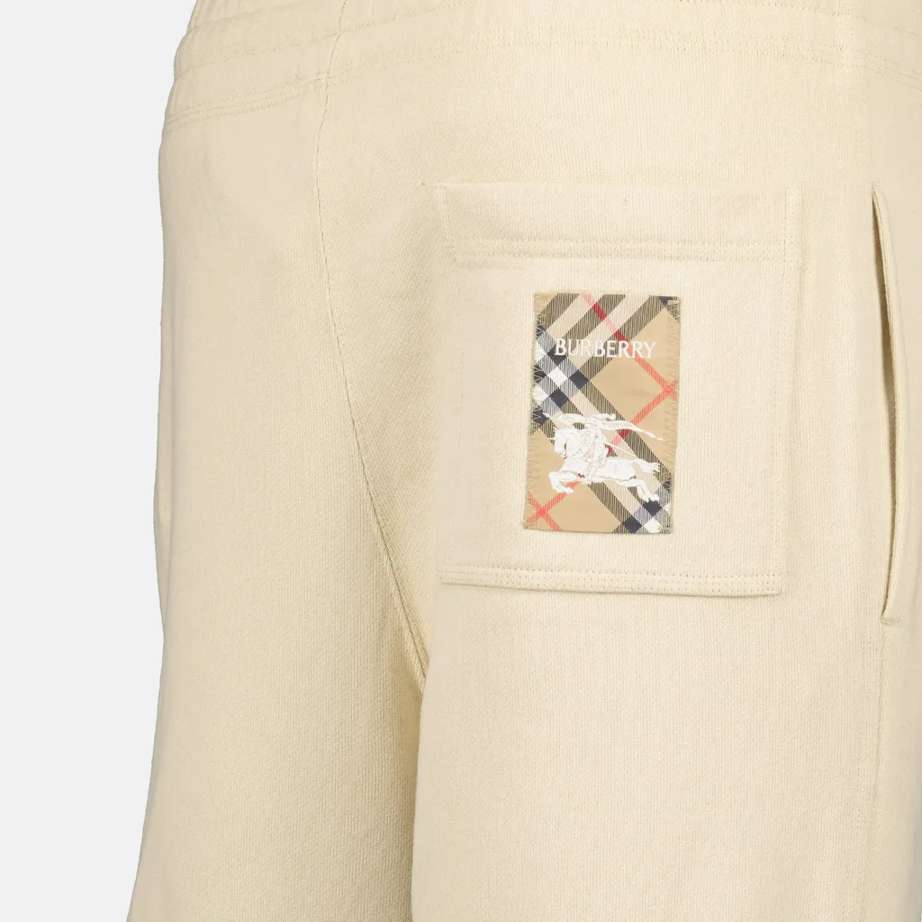 Check Pattern Elastic Waist Jogging Pants