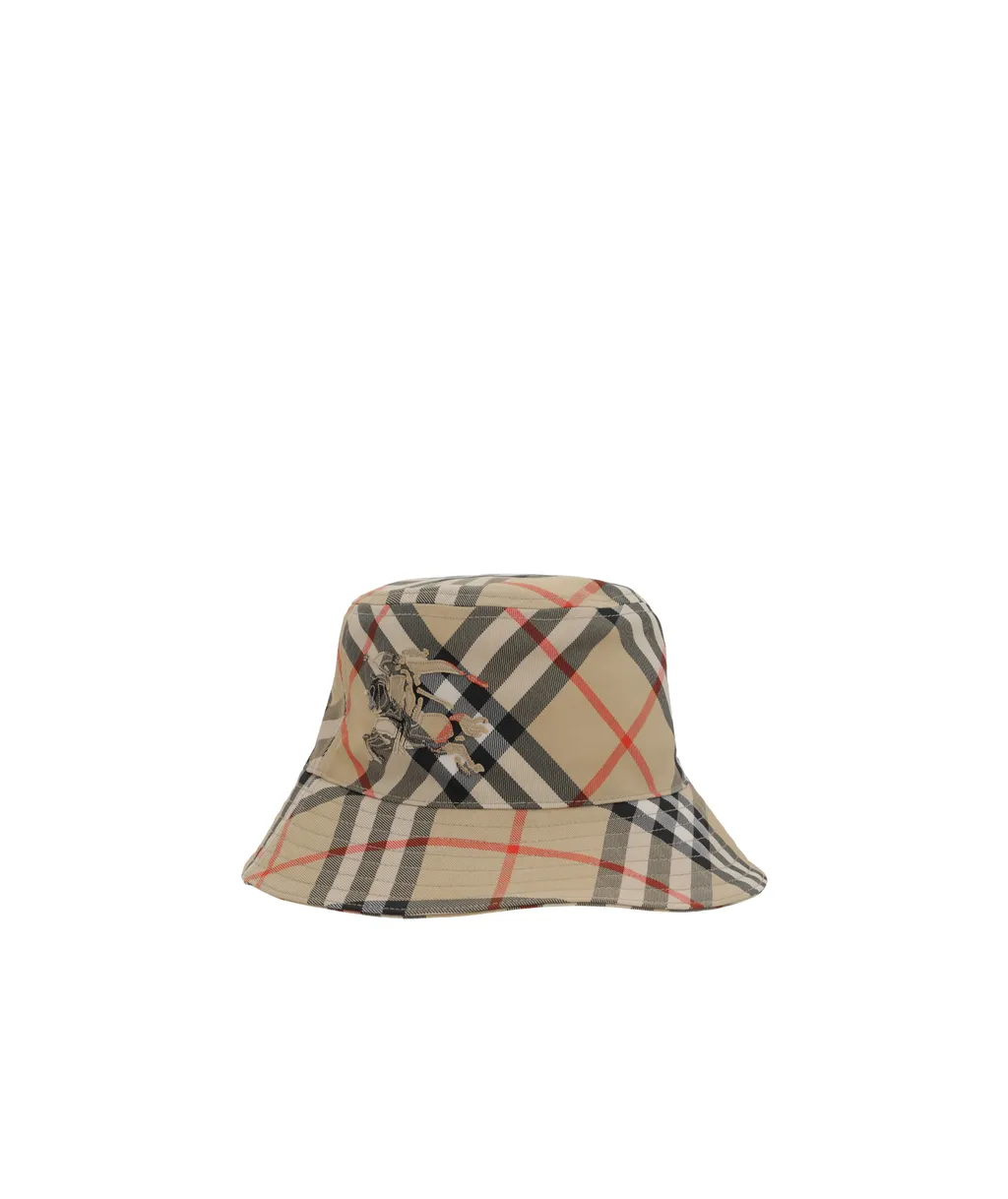 Check Printed Bucket Hat