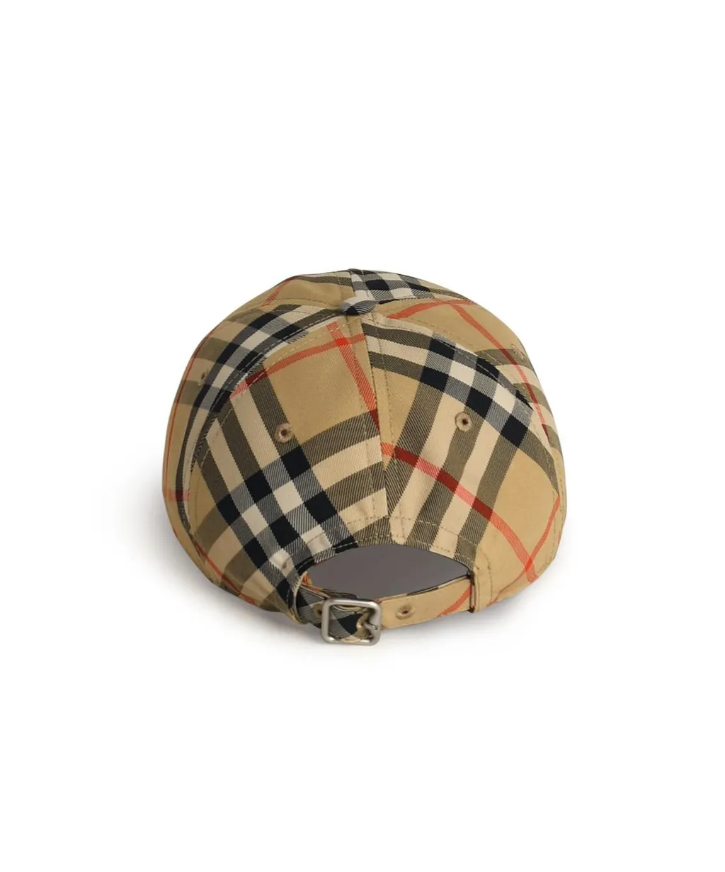 Check Printed Baseball Cap
