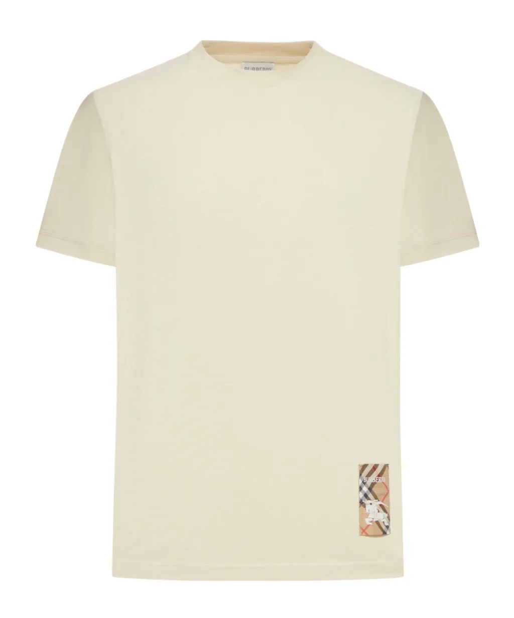 Check Label Crewneck T-Shirt