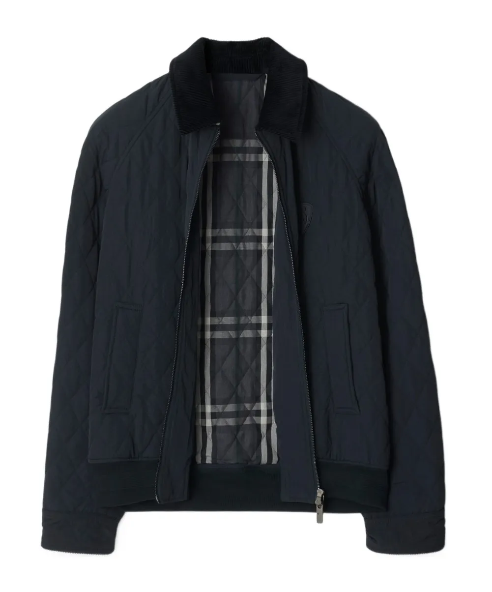 Logo-Embroidered Quilted Padded Jacket