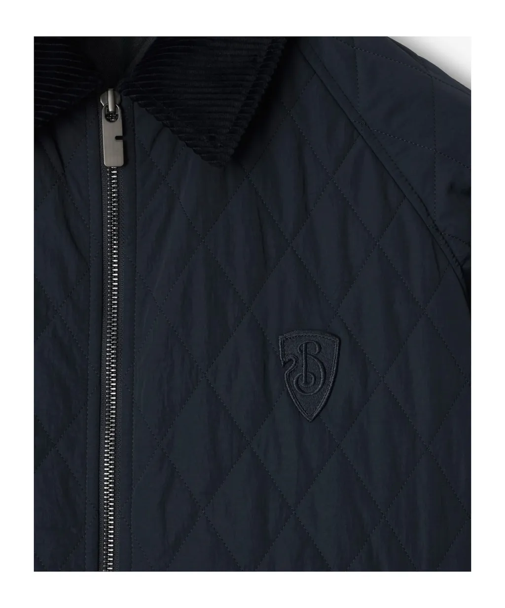 Logo-Embroidered Quilted Padded Jacket