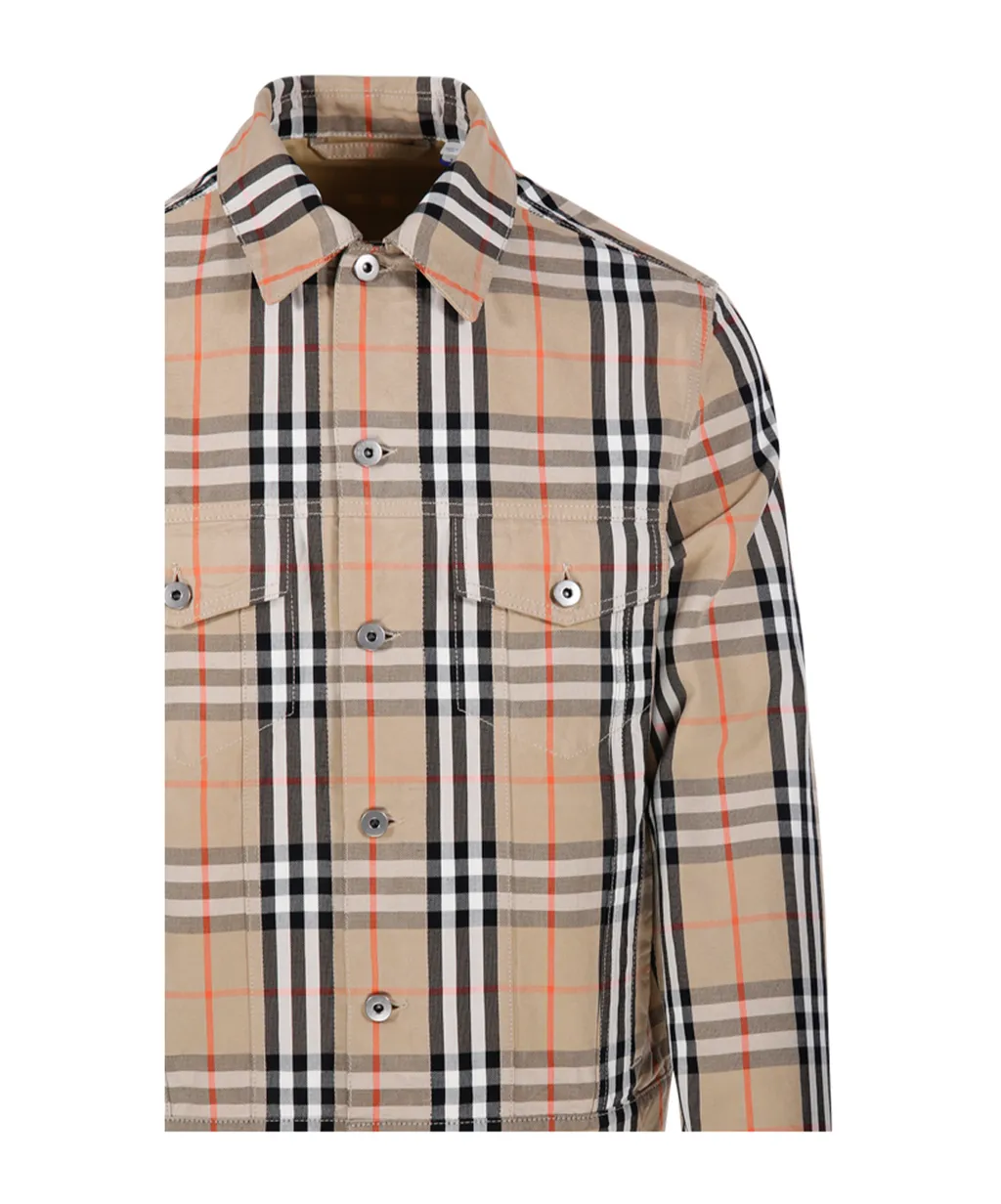 Checked Long Sleeved Jacket