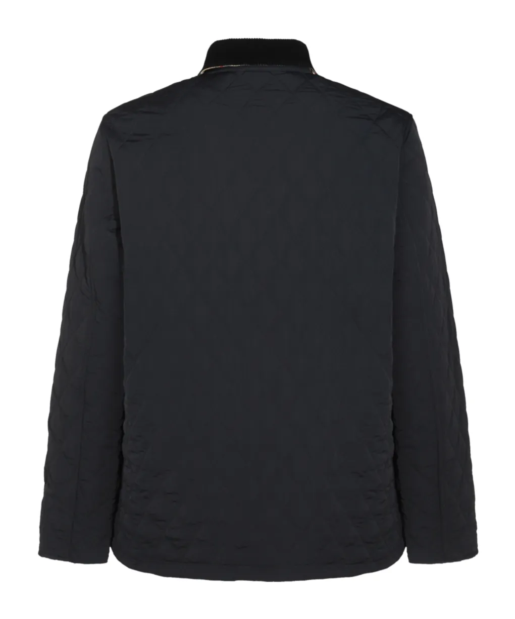 Logo Embroidered Quilted Jacket