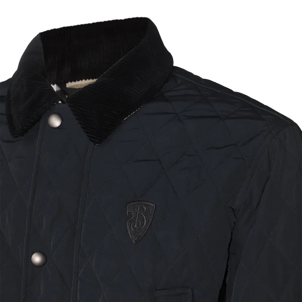 Logo Embroidered Quilted Jacket