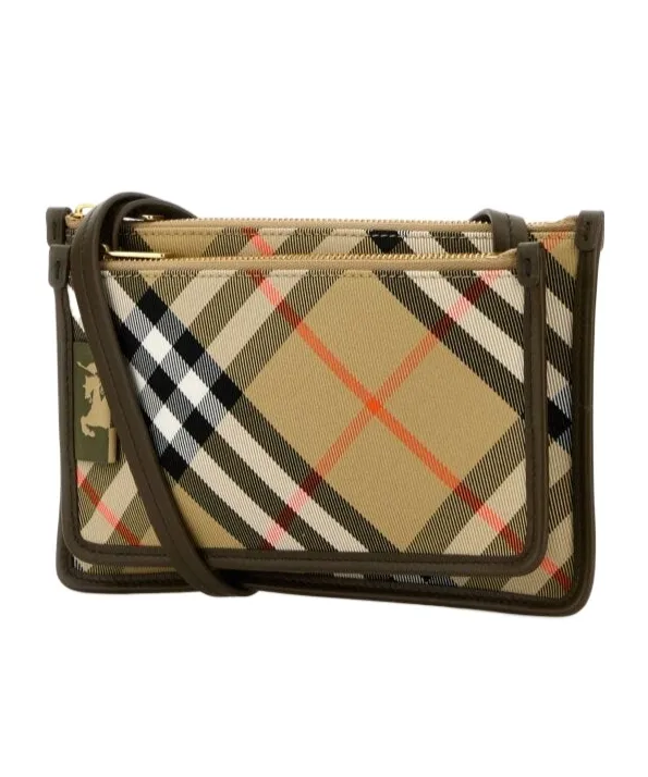 Checked Sling Crossbody Bag