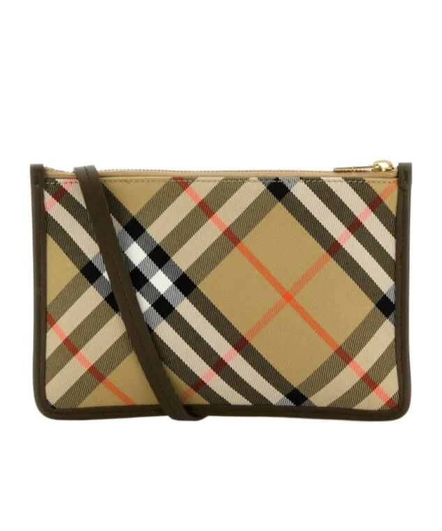 Checked Sling Crossbody Bag