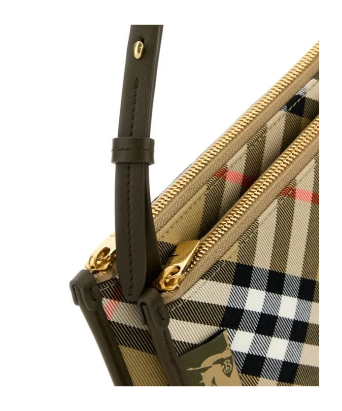 Checked Sling Crossbody Bag