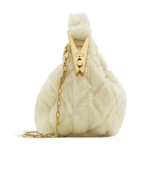 Zip-Up Chain-Link Tote Bag