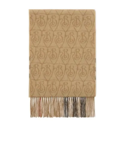 Reversible B Shield Cashmere Scarf