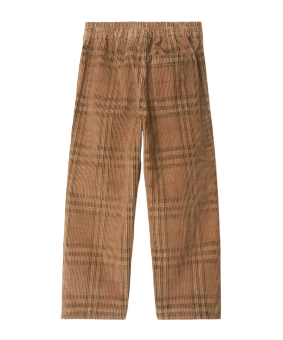 Check Corduroy Trousers
