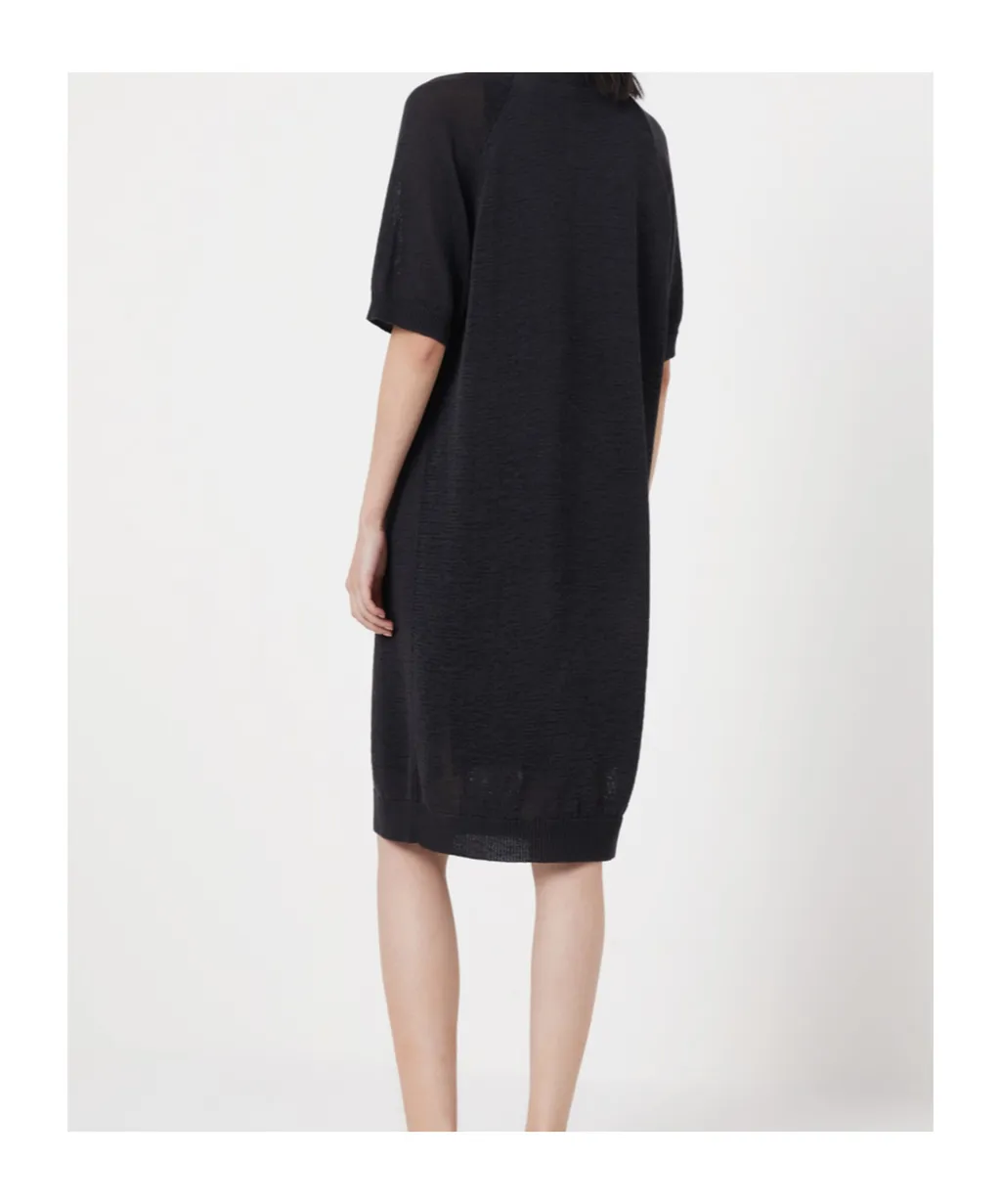Crewneck Fine-Knitted T-Shirt Dress