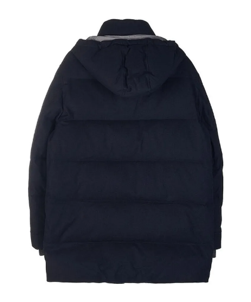 Long Hooded Down Jacket
