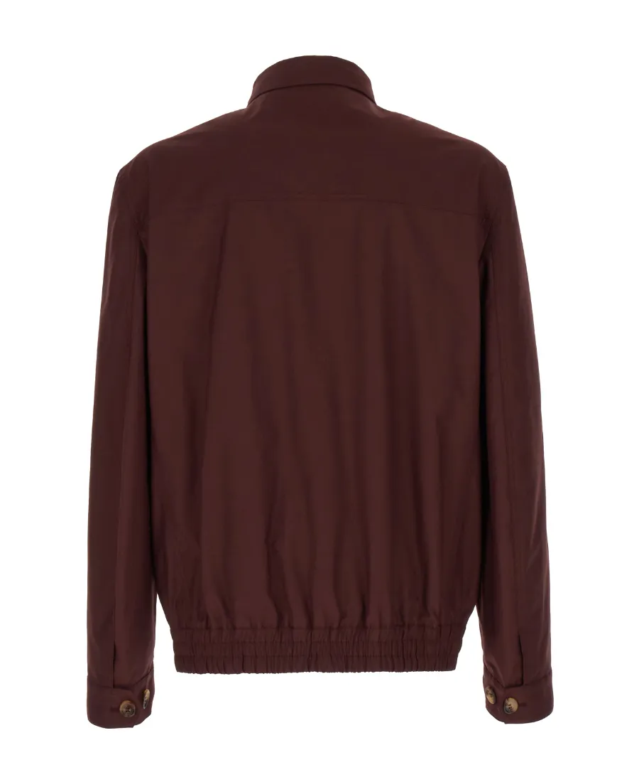 Zip-Fastening Windbreaker Jacket