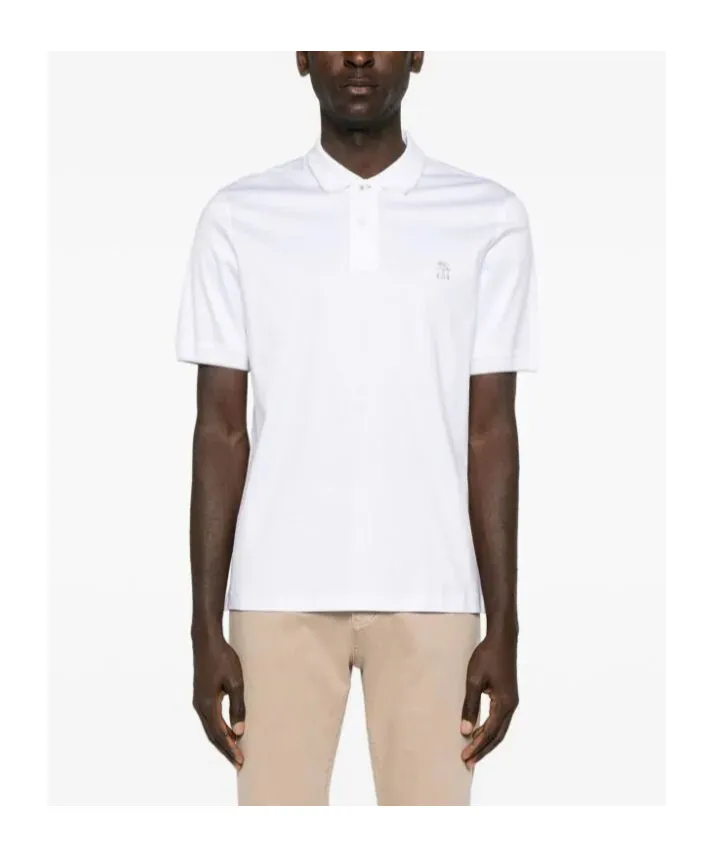 Logo-Embroidered Short-Sleeved Polo Shirt