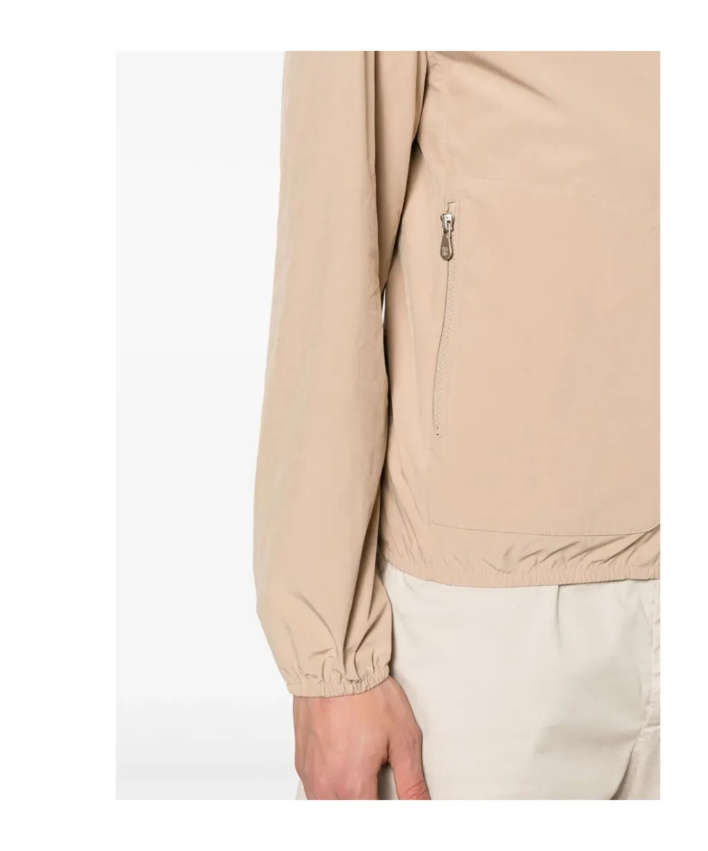 Long Sleeved Zipped Windbreaker Jacket