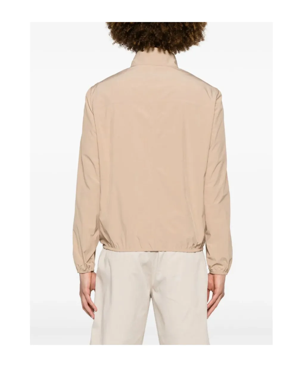 Long Sleeved Zipped Windbreaker Jacket
