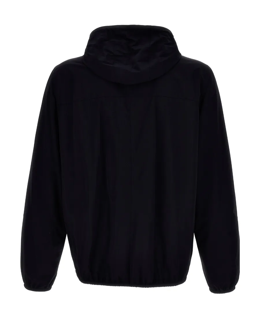 Logo-Embroidered Zipped Hooded Windbreaker