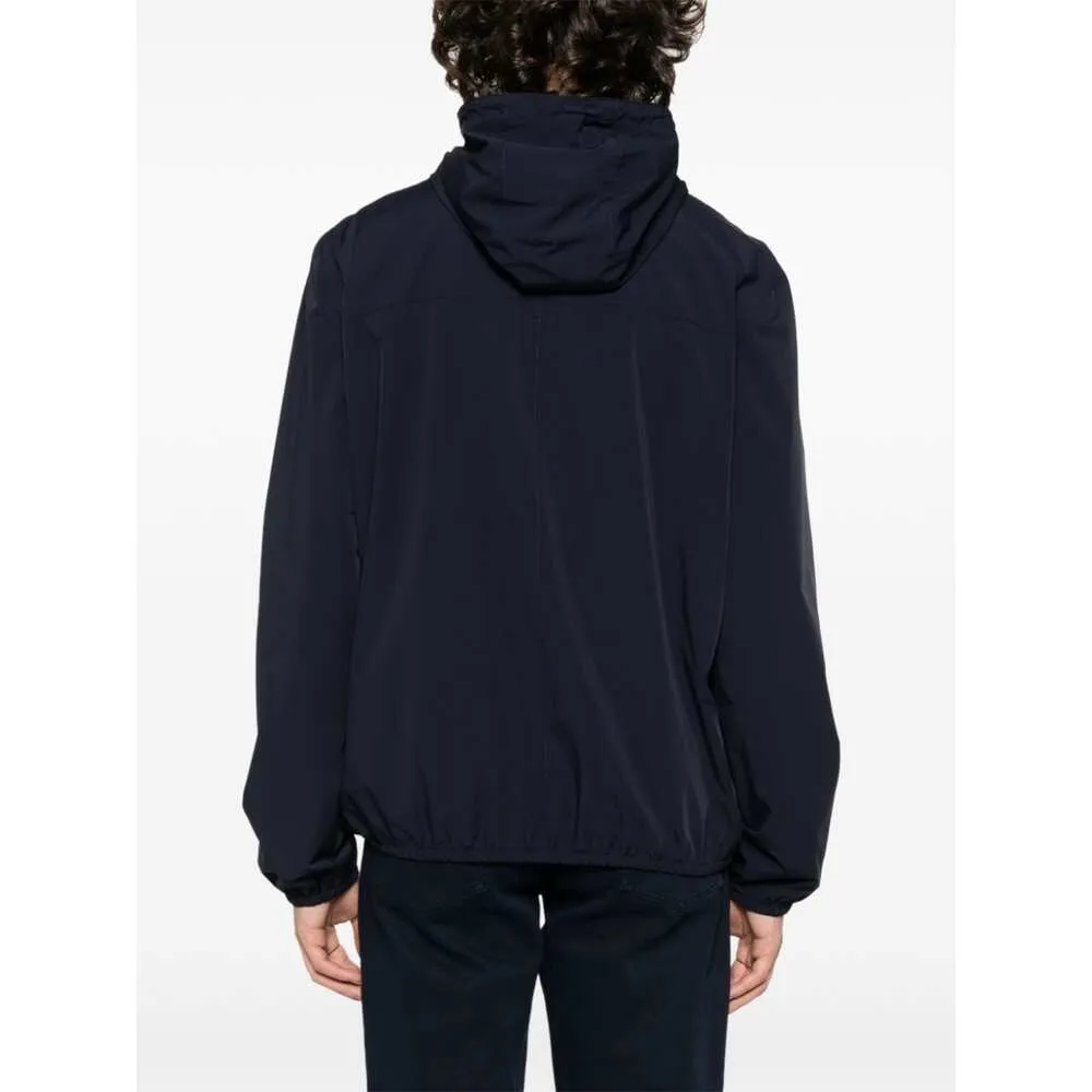 Logo-Embroidered Zipped Hooded Windbreaker