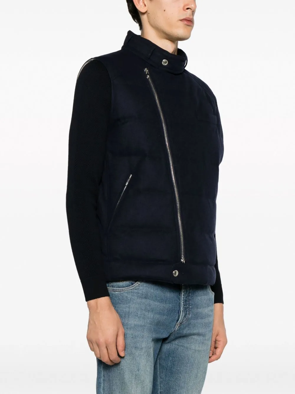 Straight Hem Padded Gilet