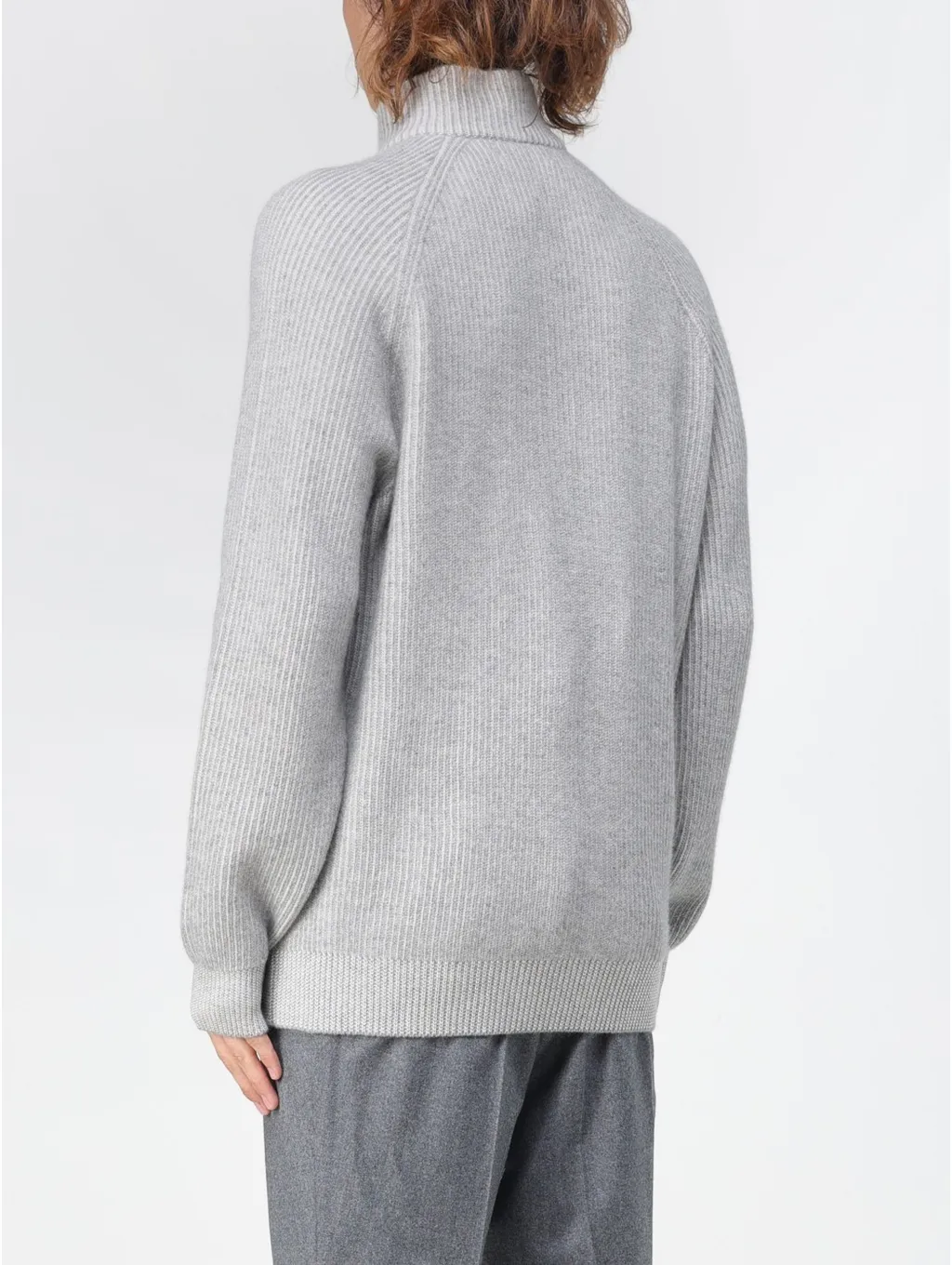 Half-Zipped Knitted Jumper