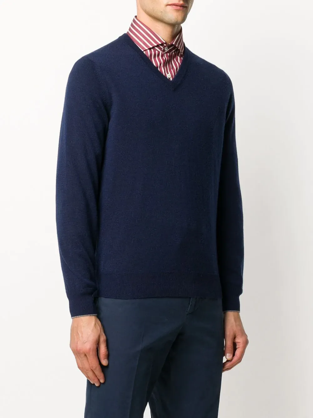 Plain V-Neck Jumper