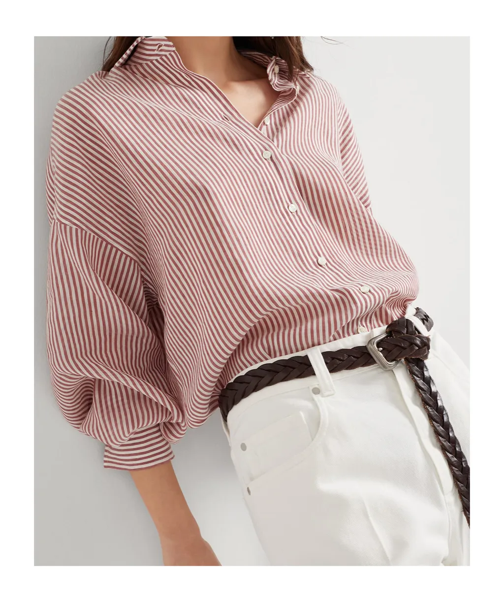 Striped Long-Sleeved Shirt