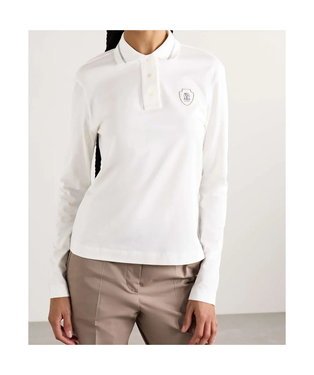 Long-Sleeved Polo Shirt