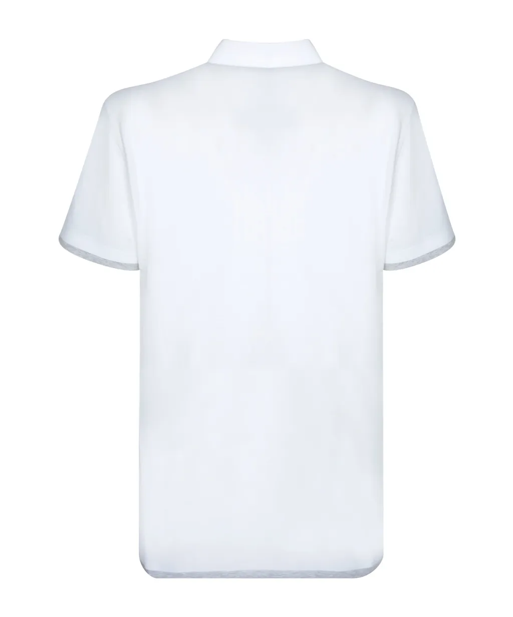Short Sleeved Straight Hem Polo Shirt