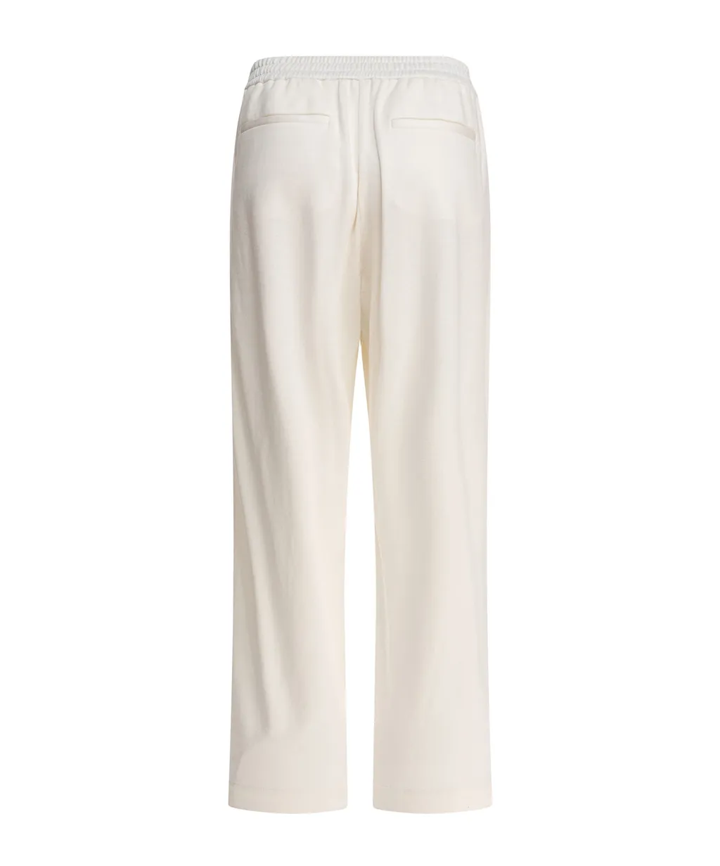 Drawstring Waistband Relaxed-Fit Pants