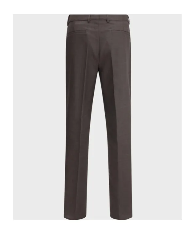 Pressed Crease Slim-Fit Trousers