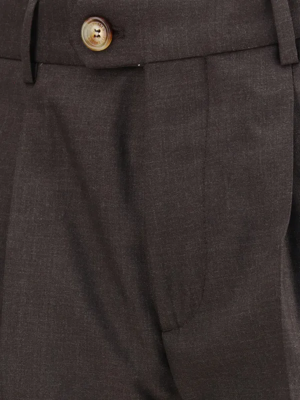 Pressed Crease Slim-Fit Trousers