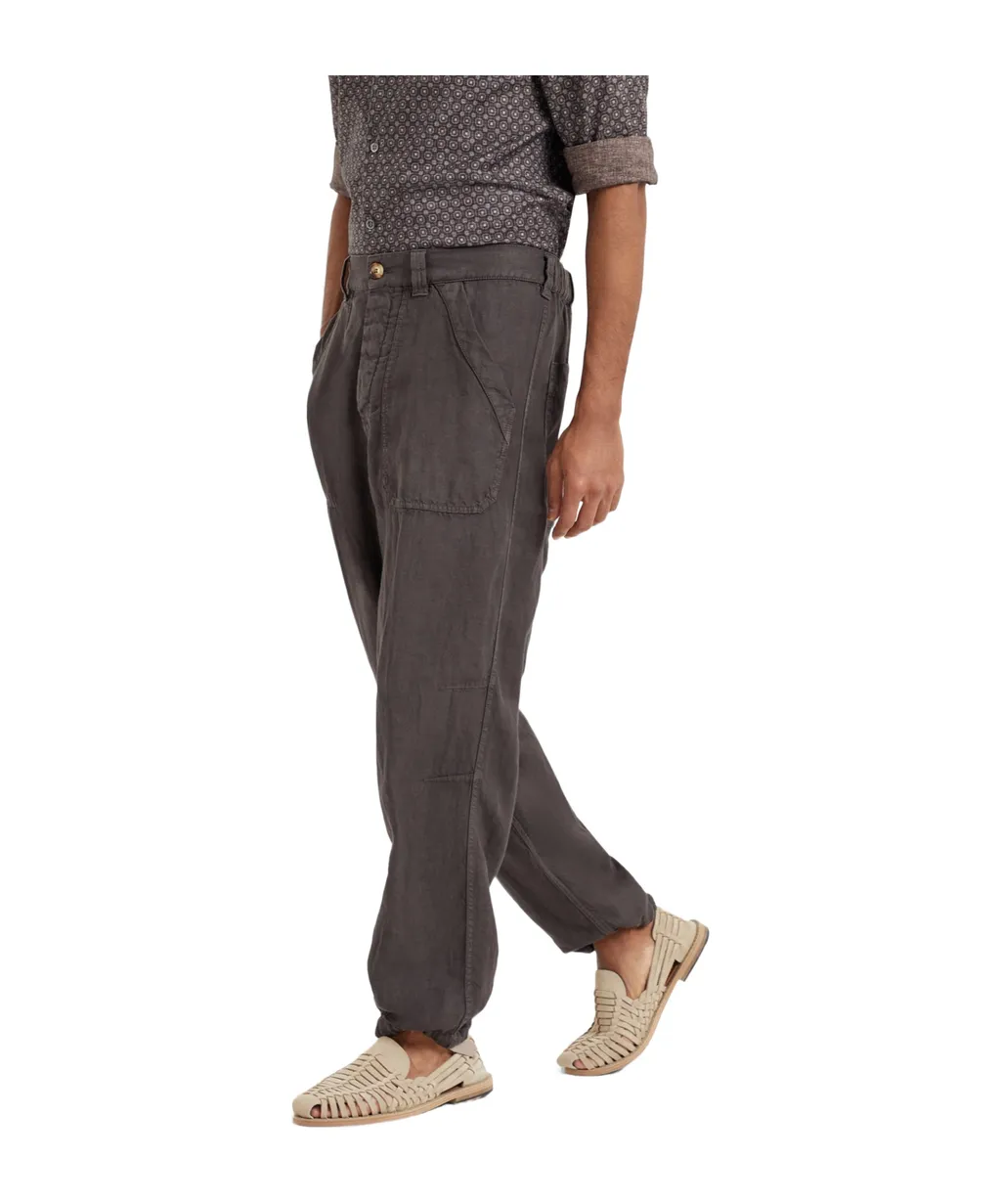 Dyed Straight Leg Trousers