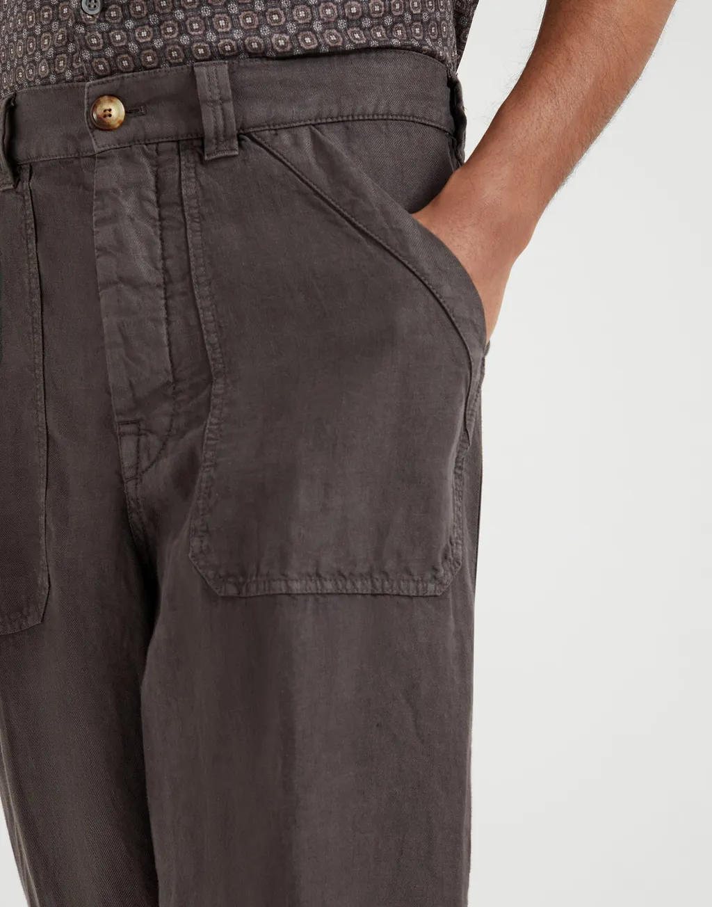 Dyed Straight Leg Trousers