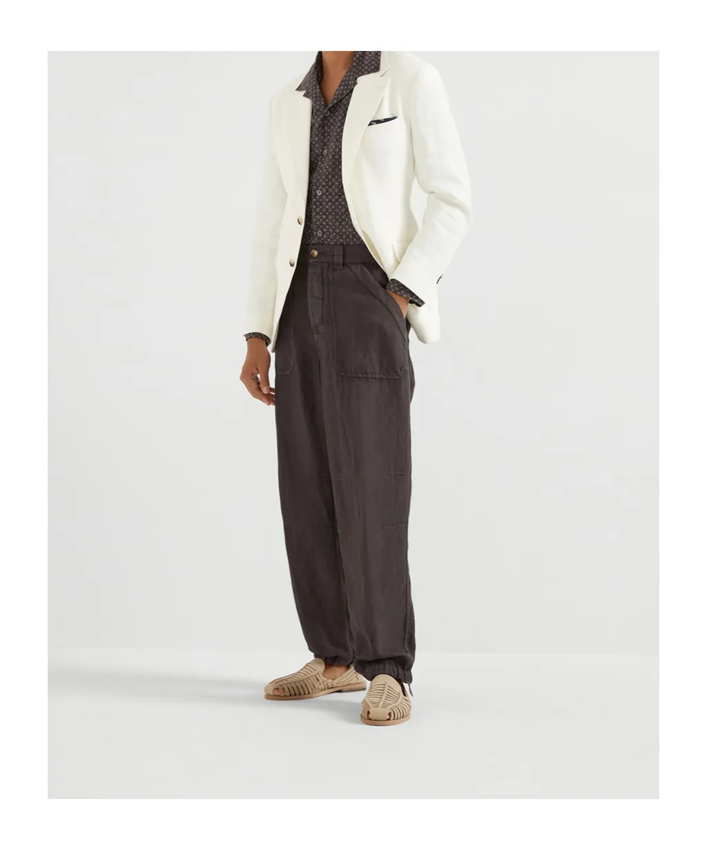 Dyed Straight Leg Trousers