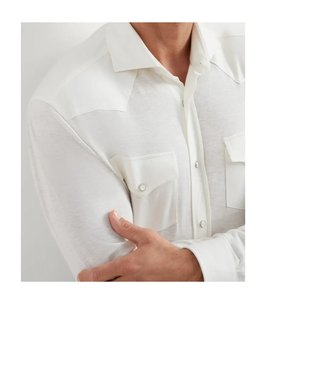 Flap Pocket Long-Sleeved Shirt