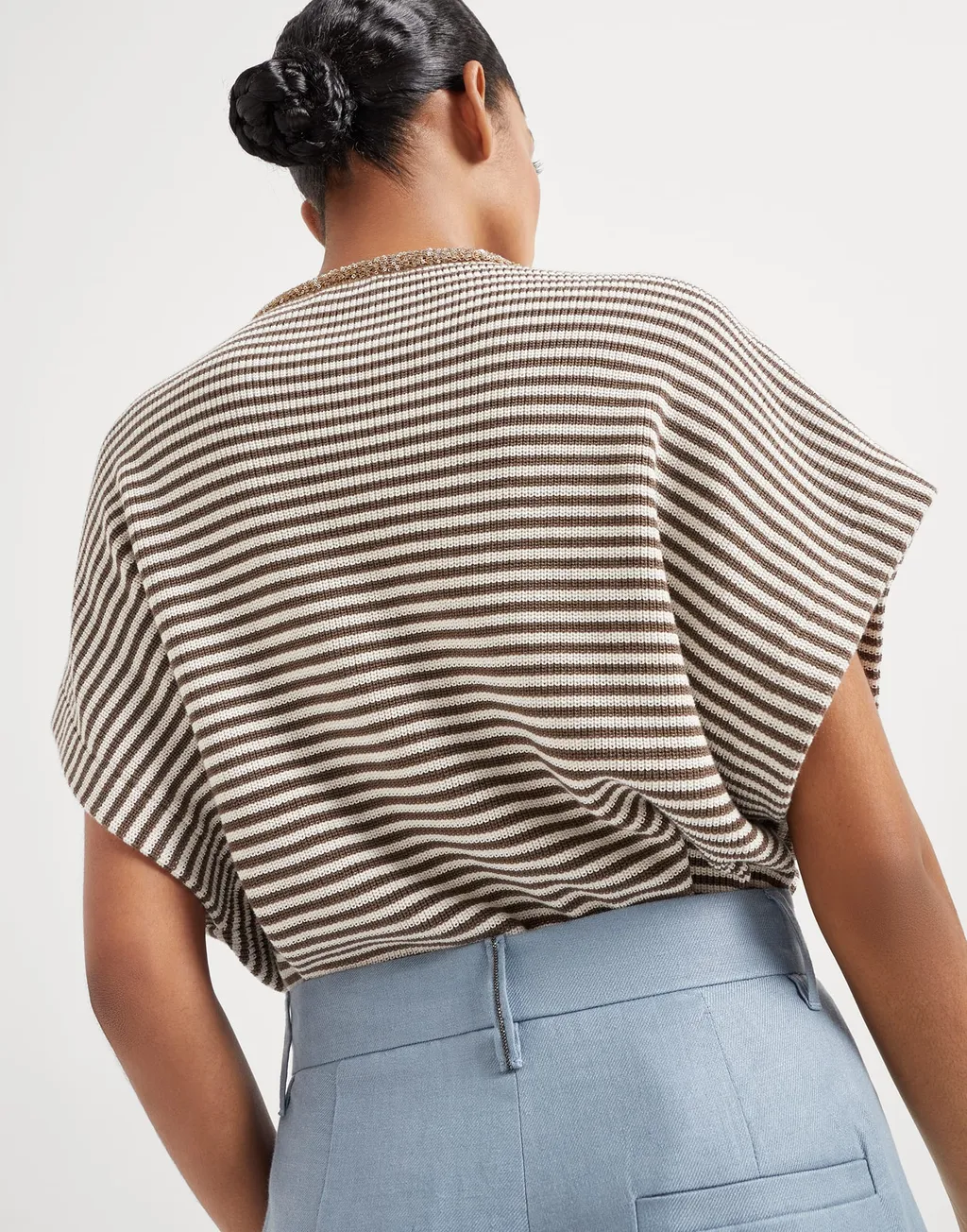 High-Waist Pleated Trousers