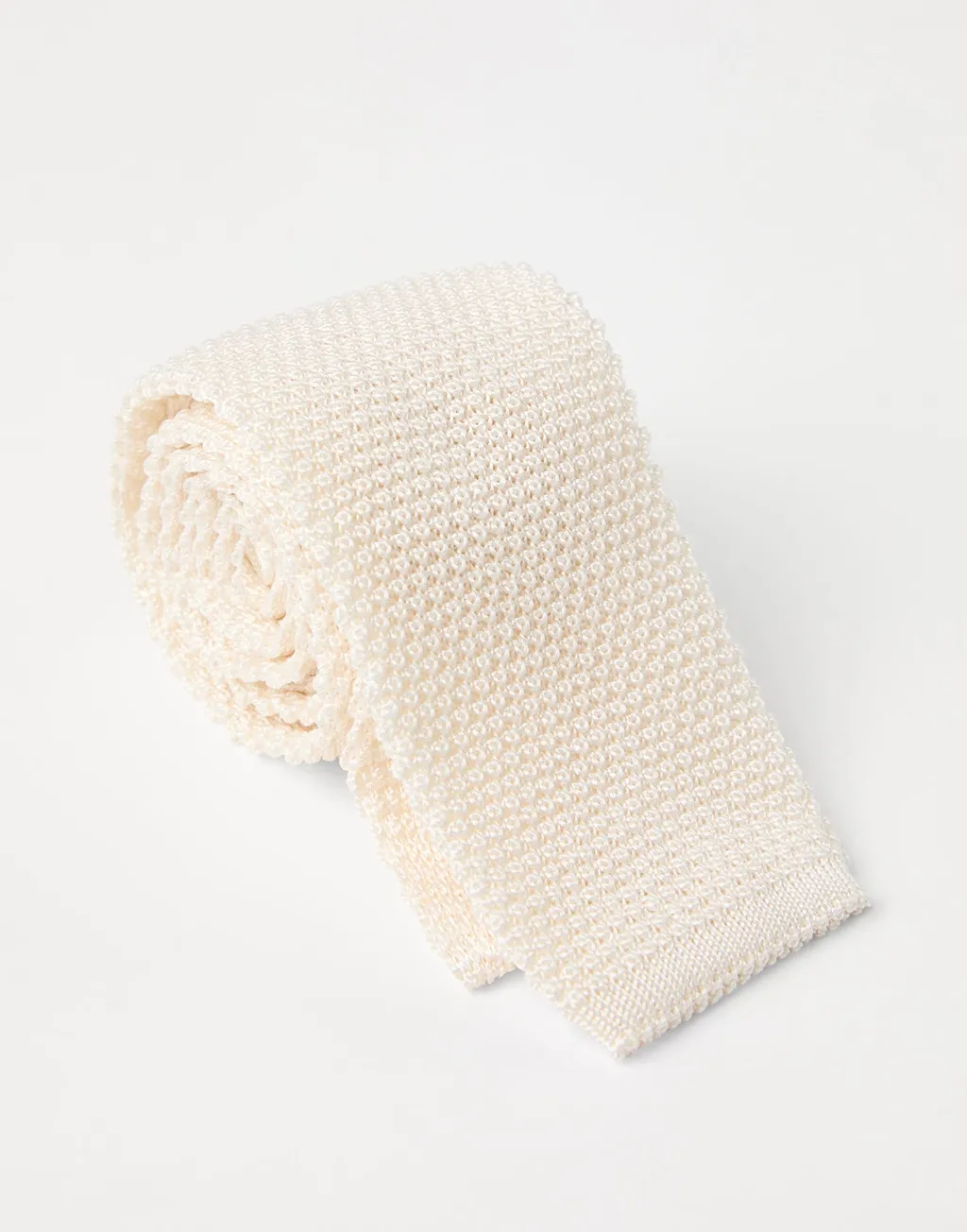 Square-Tip Knitted Tie