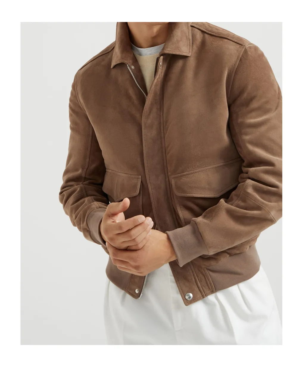 Long-Sleeved Aviator Jacket