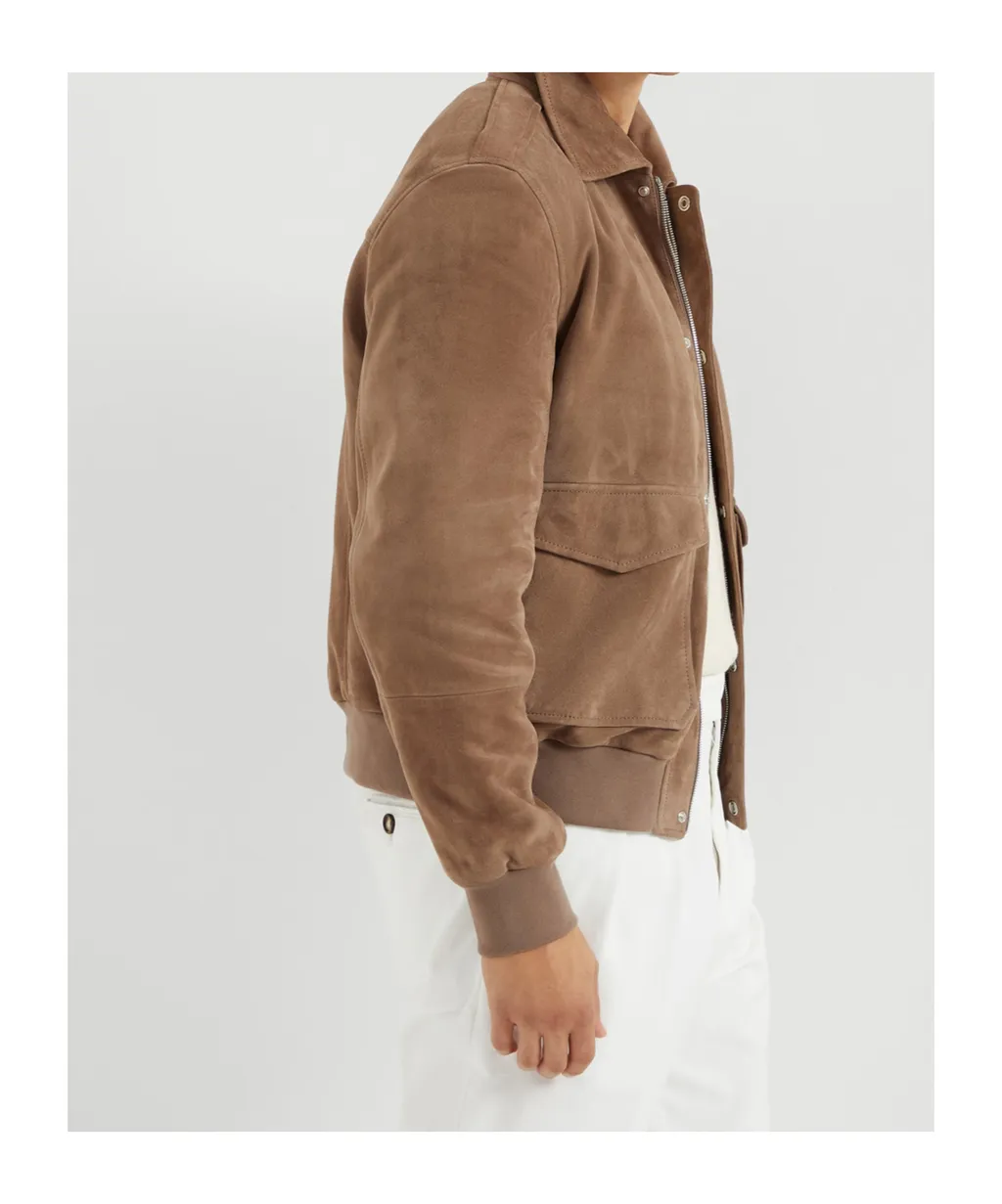 Long-Sleeved Aviator Jacket